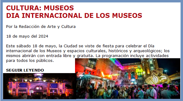 DIA DE LOS MUSEOS